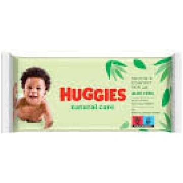 HUGGIES Natural Care mitrās salvetes, 56gab