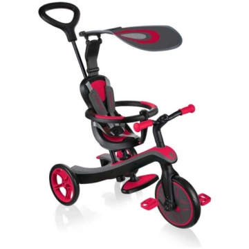 Trīsritenis Globber Explorer 4 in 1, melna krās./s