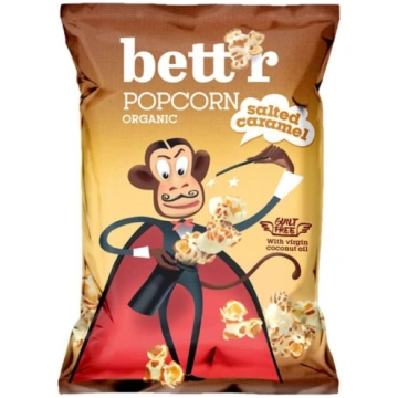 Kukurūzas popkorns ar sāļo karameli, ekoloģisks Be