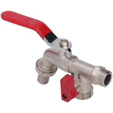 Double Valve Faucet 1 In 2 Out Washing Machine Hos
