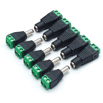lightingwill 5,5 x 2,1 mm Barrel Power 12V vīriešu