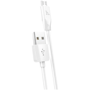 Vads Hoco, Micro USB/USB, balta krās