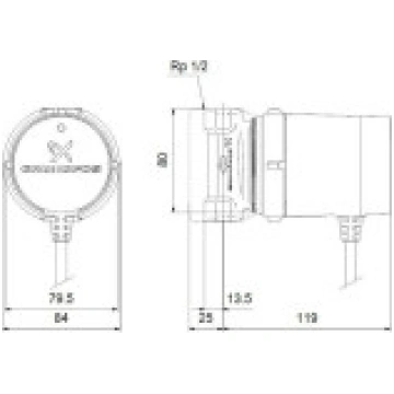 Grundfos karstā ūdens sūknis UP 15-14 BPM (9791677