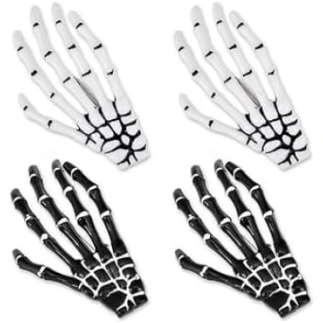 DSstyles 2 pāri Stils Gothic Skeleton Hands Bones 