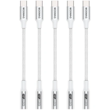 MOSWAG USB Type C uz 3,5 mm austiņu ligzdas adapte