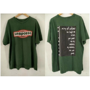 2 Sides SNAPCASE Band EUROPE TOUR T-Shirt Tuff Gre