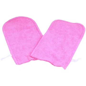 Frotē cimdi parafīna procedūrām Pink