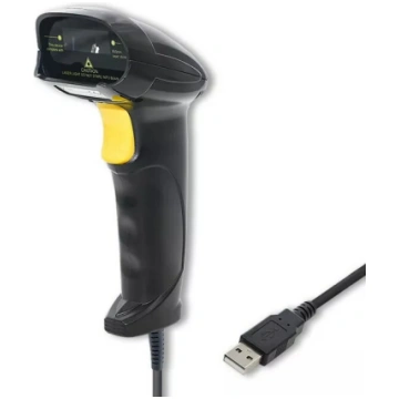 Svītrkodu lasītājs QOLTEC 1D Laser 50876 USB, vads