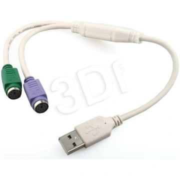 Gembird USB to 2 ports PS/2 converter USB A plug/2