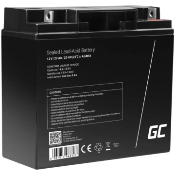 gēla/AGM akumulators AGM54 12 V 22 Ah GREEN CELL
