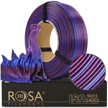 3D plastmasa PLA spīdīga daudzkrāsaina (Galaxy rai