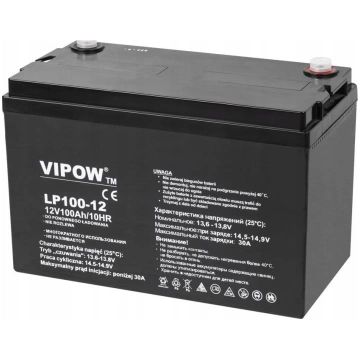 Vipow Akumulators Gēla Vipow 12v 100ah