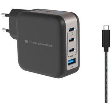 Conceptronic 4-Port GaN Charger 3xUSB-C/1xA100WPD3