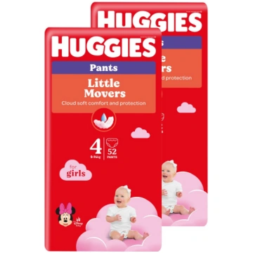 Huggies Pants biksītes meitenēm S4 9-14kg 2x52gab
