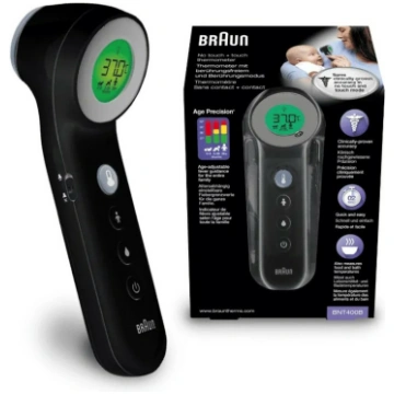 Braun BNT400B Digital Thermometer, Black