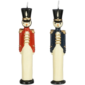 Svece, formas Nutcracker, 2 h, Daudzkrāsaina/(krās