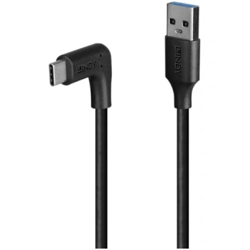 Lindy 0.5m USB 3.2 Type A to C Cable, 90° Right An