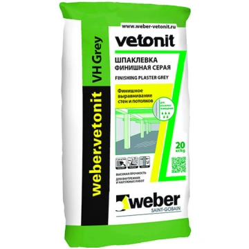Špaktele Weber VH 20kg, pelēka