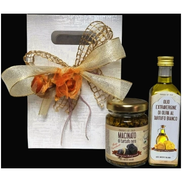 Gift box: 1x80 g Minced summer truffles and 1x60 m