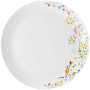 Šķīvis pusdienu Ambition Bloom, Ø 24 cm, balta krā