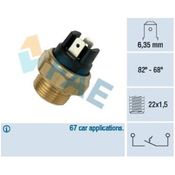 Termoslēdzis, Radiatora ventilators FAE 37350