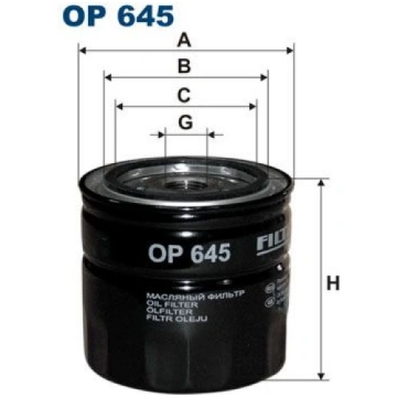 FILTRON OP645 Eļļas filtrs
