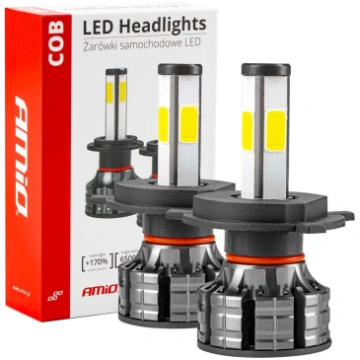 LED Auto spuldzes Headlights COB Series H4 AMiO-02