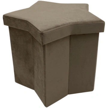 Pufs Domoletti Star HS522-6, krēmkrāsa, 45 cm x 43