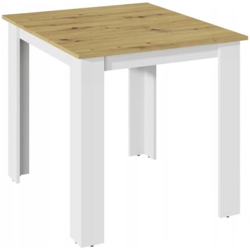 KONGO 80x80 ARTISAN WHITE ēdamgalds viesistabai