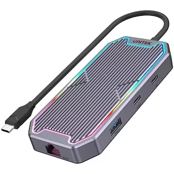 Unitek HUB USB-C HDMI RJ45 PD 100W (D1029A)