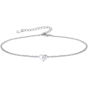 FOCALOOK Sieviešu meitenes S925 Sudraba Anklets Ša