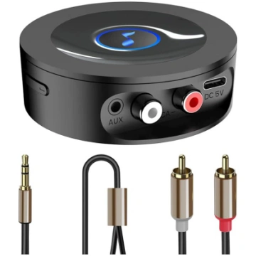 Bluetooth 5.2 HiFi uztvērējs stereo sistēmai, bezv