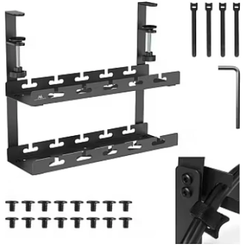 Maclean Under desk cable organizer, MC-104 B (MC-1