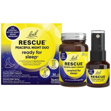 Bach Flower Remedies Peaceful Night Rescue Duo 30 