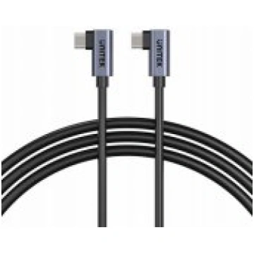 UNITEK Cable USB-C 90° 0,5m black vads C14147ABK01