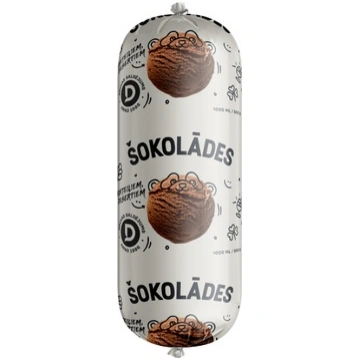 Šokolādes KOKTEIĻU saldējums 1000 ml/ 500 g (10 ga