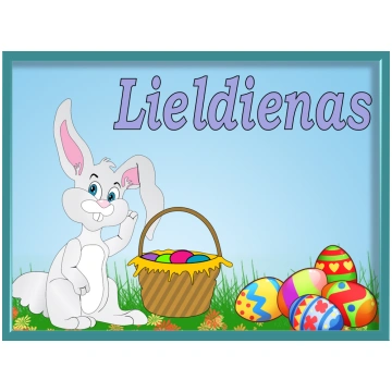 Interaktīvs mācību materiāls - LIELDIENAS - Mācību