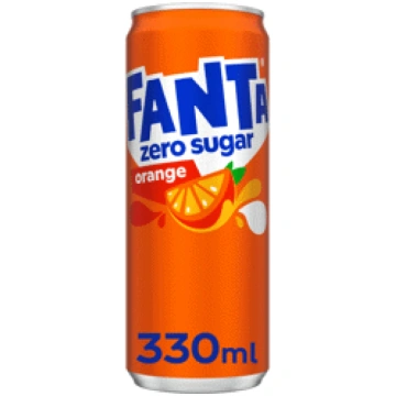 Gāzēts dzēriens FANTA Apelsīnu Zero 330ml D