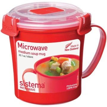 Sistema 656ml Medium Soup Mug Microwave (6)