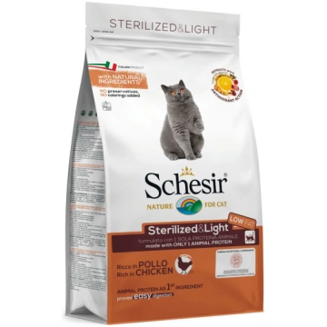 Schesir Sterilized & Light - Sterilizētiem Kaķiem 