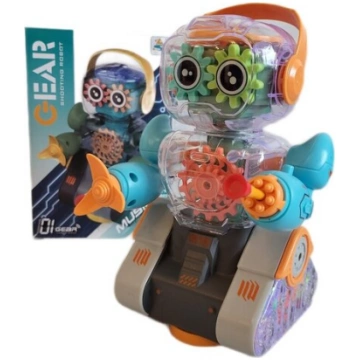 Rotaļu robots ar gaismas un skaņas efektiem Gear