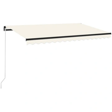 vidaXL izvelkama markīze ar LED, 450x350 cm, manuā