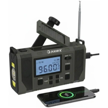 Pārnēsājams radio MANTA HWRDI420GN ar FM/AM, Bluet
