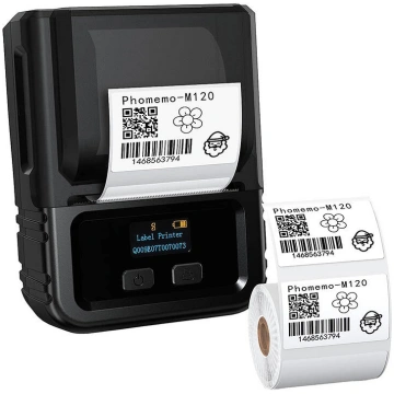 Phomemo M120 portable label printer (black)