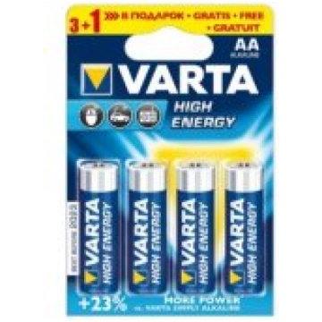 Varta High Energy R6 (AA) 4-pack Baterijas VARLR06