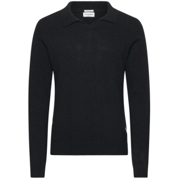 Lindbergh - Lambswool L/S V-Neck Polo - izmērs M