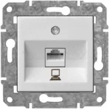 LIREGUS EPSILON rozete RJ45 bez rāmja balta