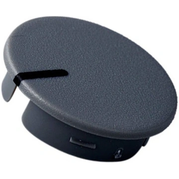 Cap; ABS; grey; push-in; Pointer: black; round | A