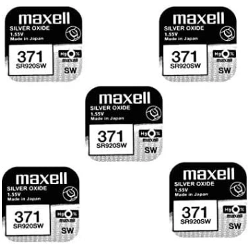 5 Maxell SR920SW SR69 SR920 371 sudraba oksīda pul