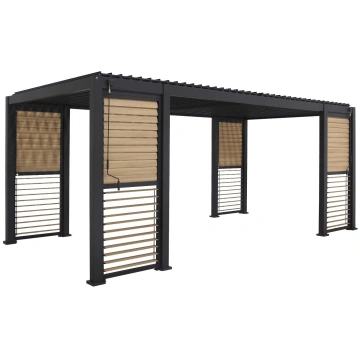 Lapene MIRADOR-111 ar žalūziju sienām 3x6m, tumši 